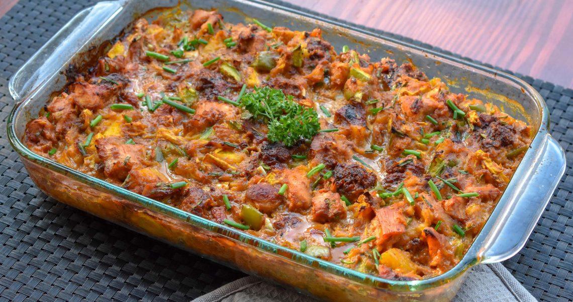 Picture of Cheesy BBQ Chicken and Potato Casserole